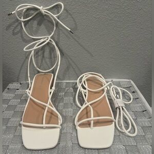 Madden Girl White Strappy Sandals